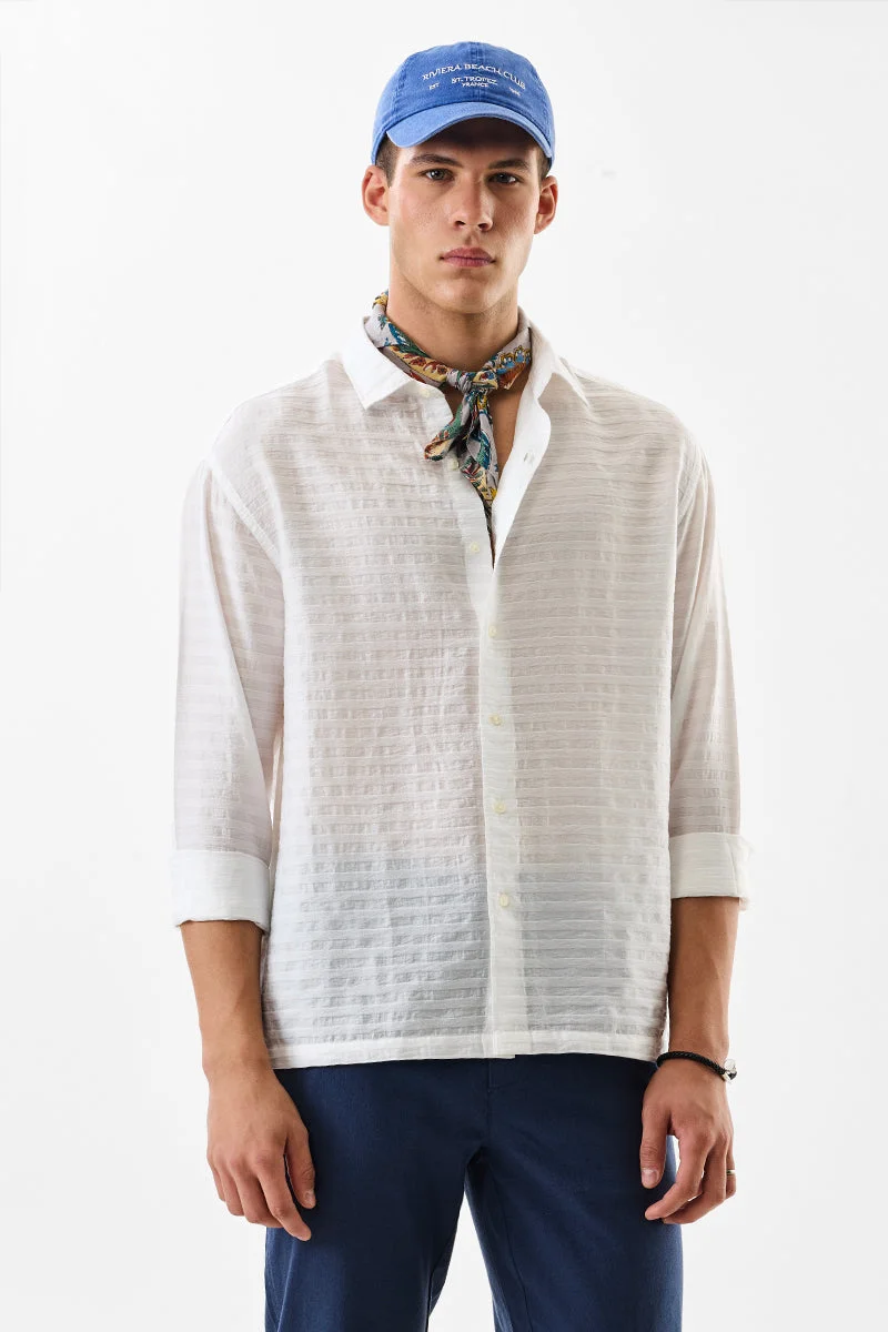سنيتش Regular Fit Textured Shirt